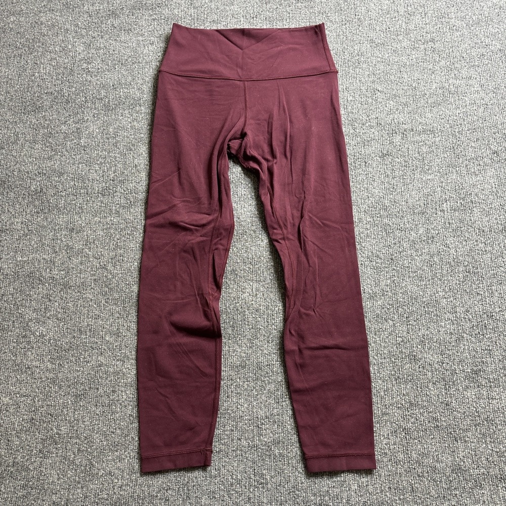 Lululemon Align High-Rise Leggings 25" Women's Size 6 Burgundy Red Athleisure